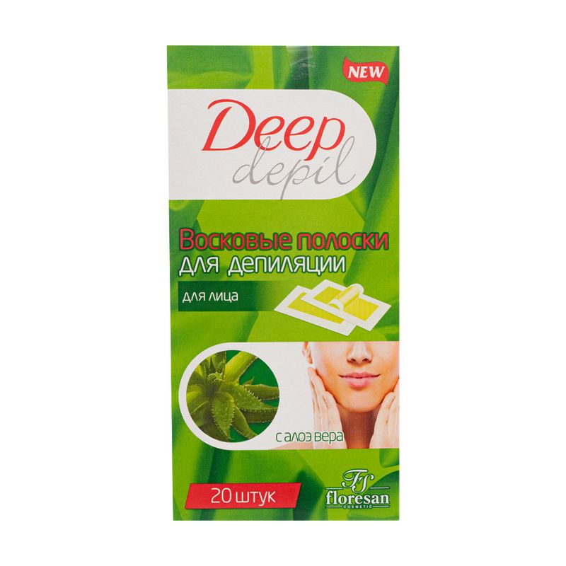 Восковые полоски для лица "Deep depil", Floresan, 20 шт.