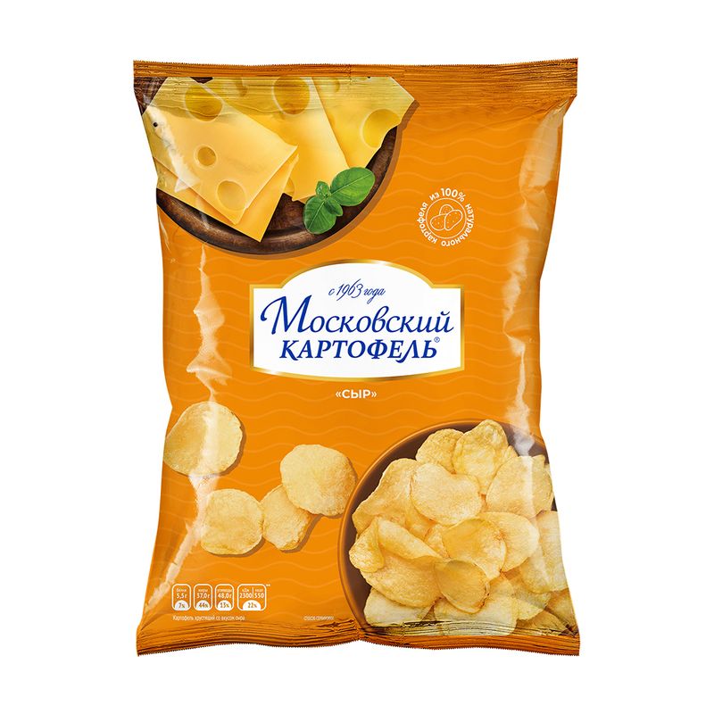 Чипсы, Московский картофель, 130 г, в ассортименте