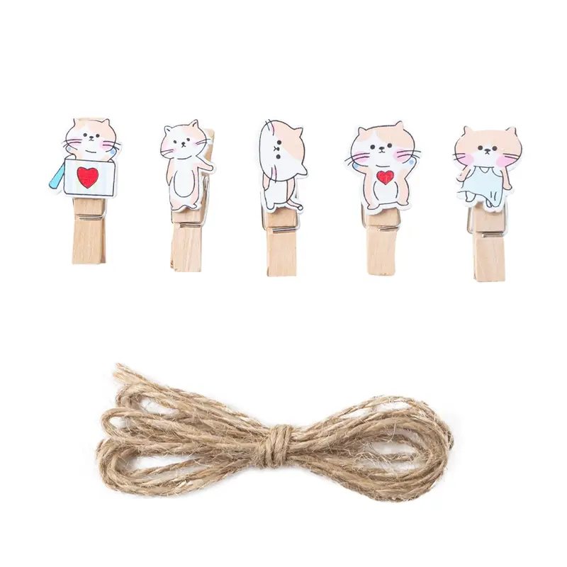 Клипсы декоративные, With Love, 10 шт., в ассортименте