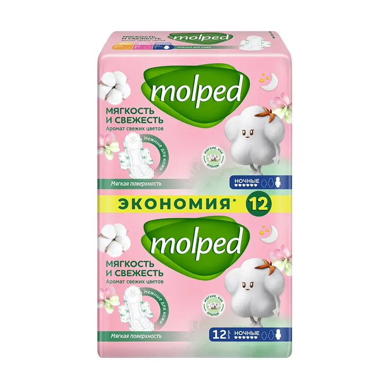Прокладки "Night", Molped, 12 шт.