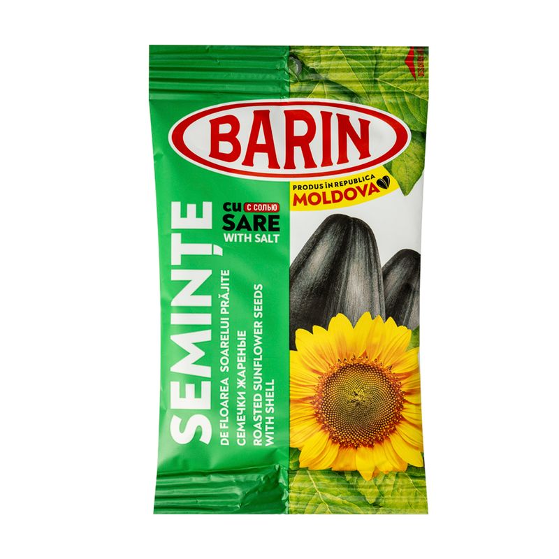 Семечки подсолнечные жареные Barin, разные виды, 50 г