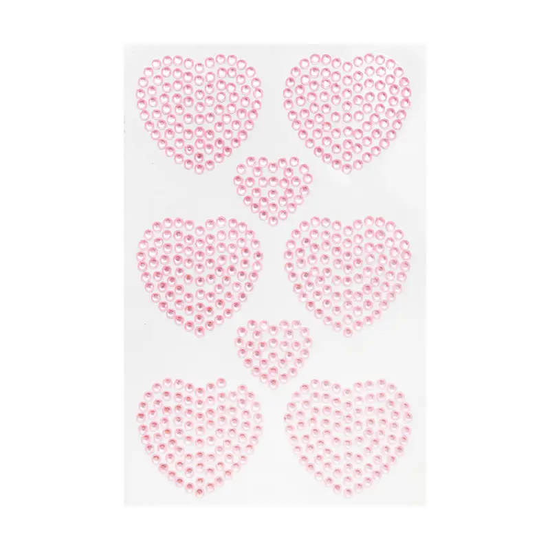 Наклейка "Сердца", With Love, 19х10 см, в ассортименте