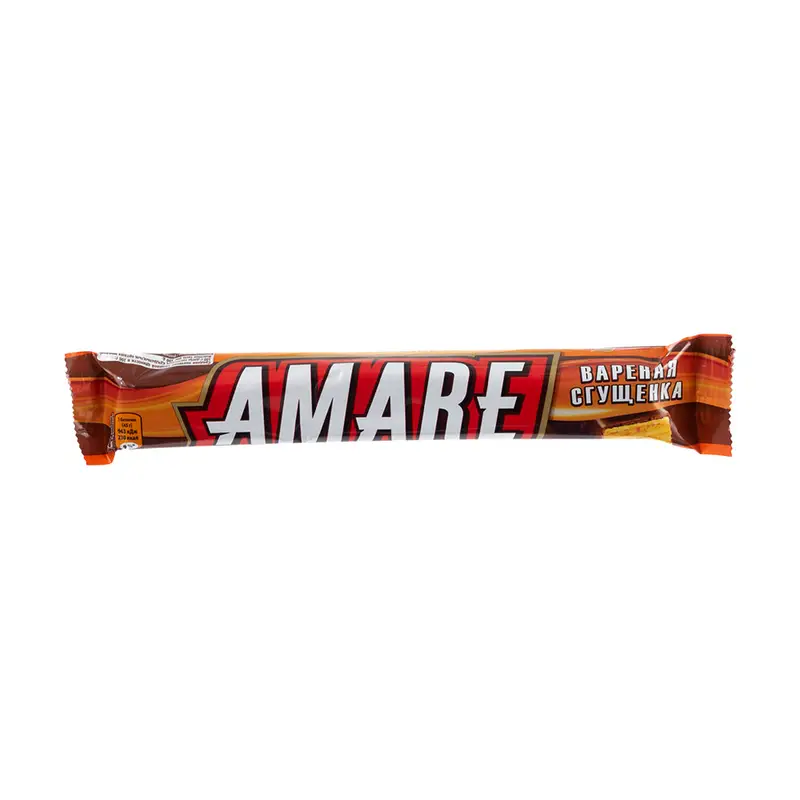 Батончик вафельный, AMARE, с варёной сгущёнкой, 45 г