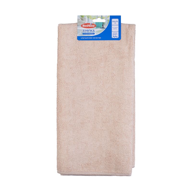Тряпка из микрофибры, BonHome, 50х70 см, в ассортименте
