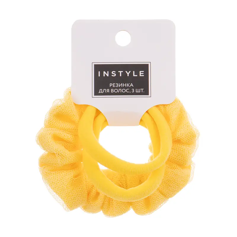 Резинка для волос, INSTYLE, 3 шт., в ассортименте