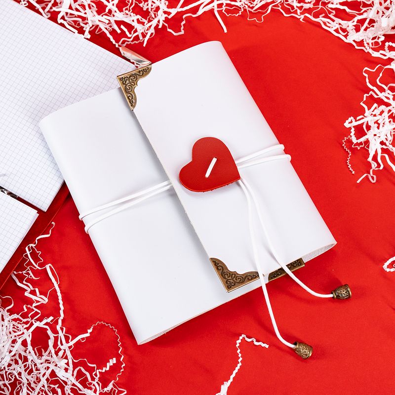 Блокнот "Сердце", With Love, 64 листа, в ассортименте