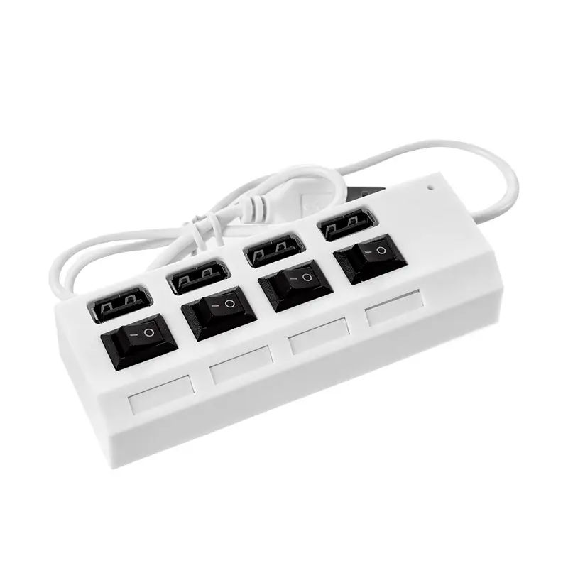 Разветвитель USB, FLARX, 4 разъёма, в ассортименте