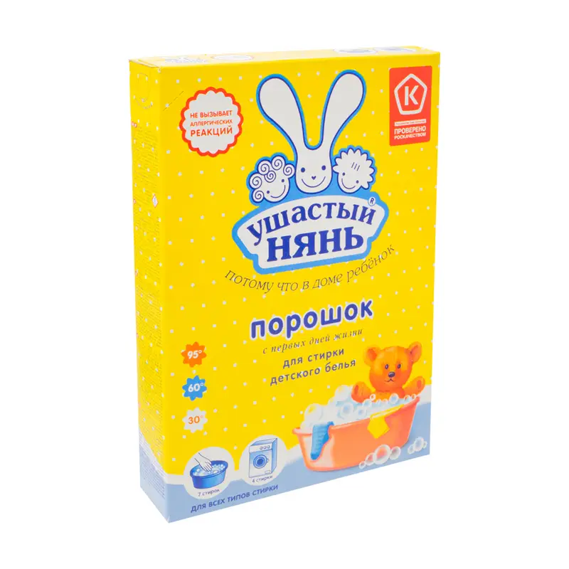 Стиральный порошок, Ушастый нянь, 400 г