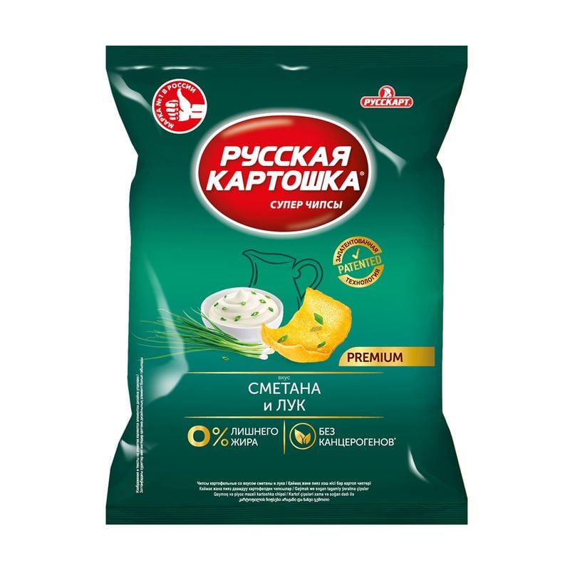 Чипсы, Русская картошка, 120 г, в ассортименте