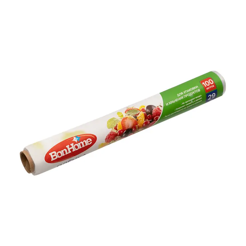 Плёнка-стрейч для пищевых продуктов, BonHome, 100 м