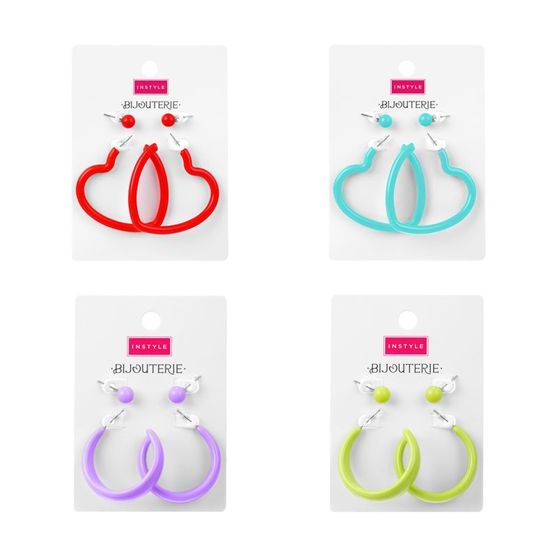 Серьги, INSTYLE, 2 пары, в ассортименте