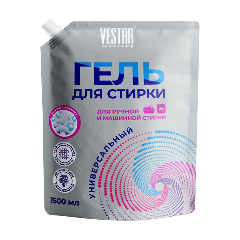 Гель для стирки, VESTAR, 1500 мл, в ассортименте
