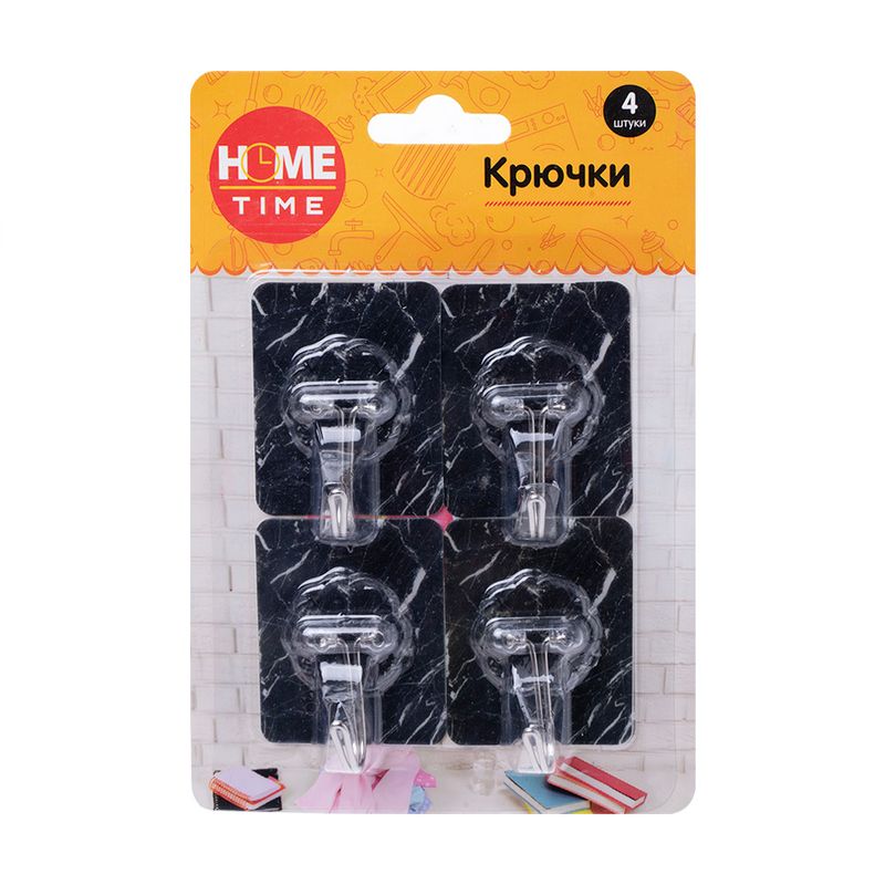 Крючки, Home Time, 4 шт., в ассортименте
