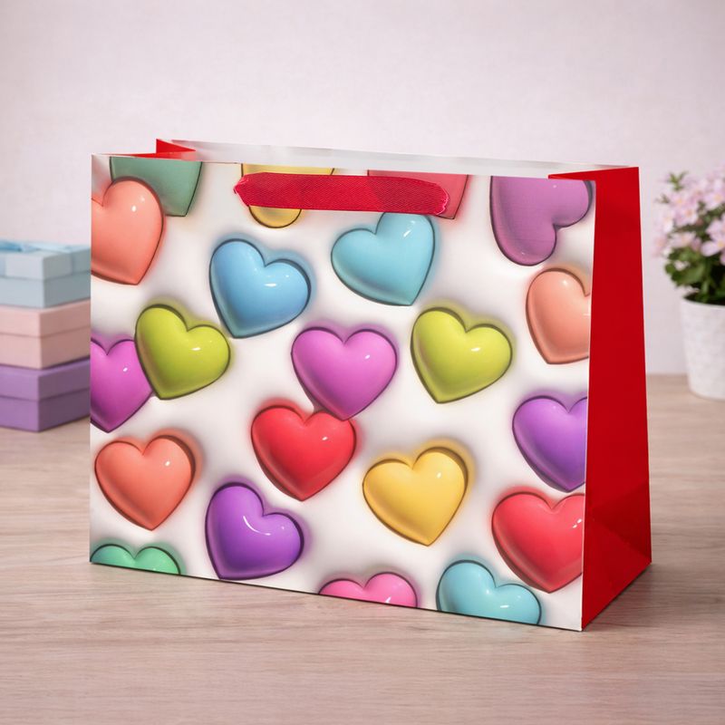 Пакет подарочный "Памп", Party, 25х9,5х20 см, в ассортименте