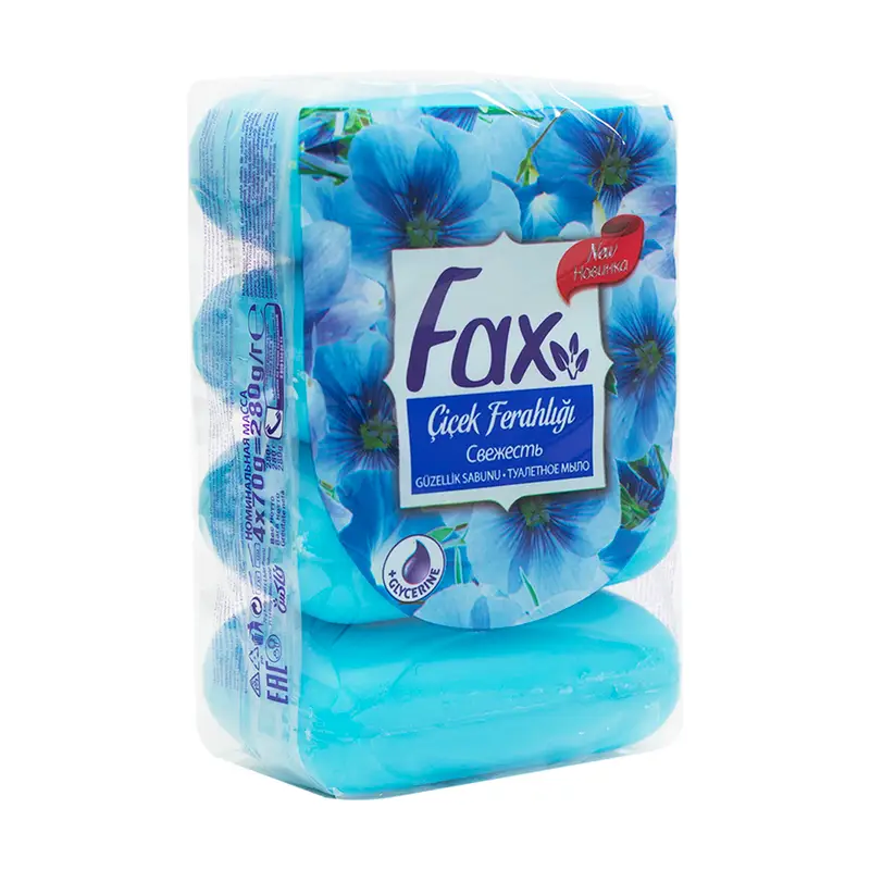 Туалетное мыло, Fax, 4 шт., 280 г, в ассортименте