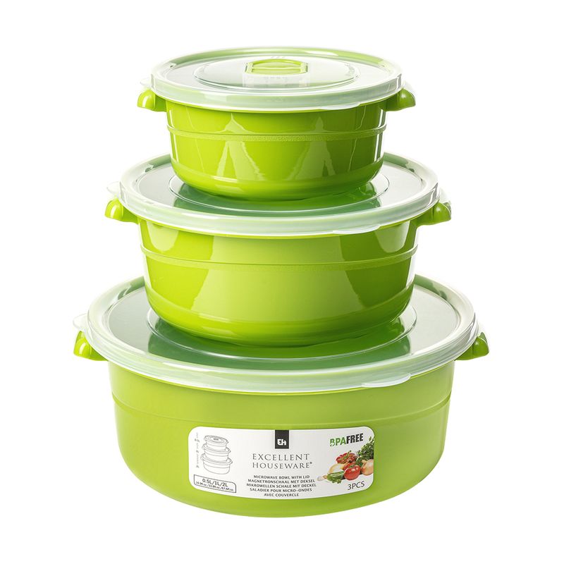 Комплект контейнеров для хранения продуктов, 3 шт.