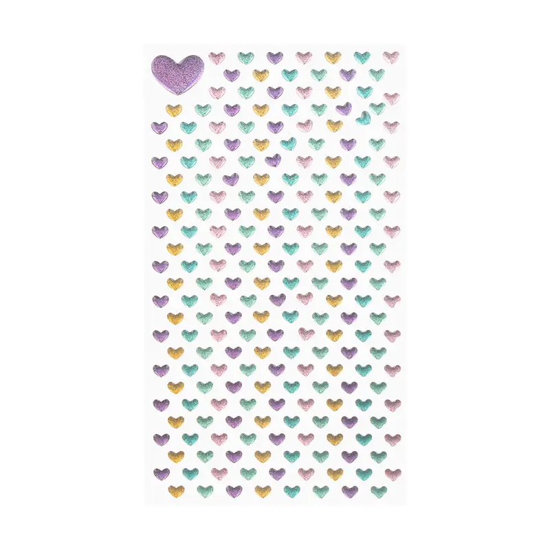 Наклейка "Сердца", With Love, 17,5х9 см, в ассортименте