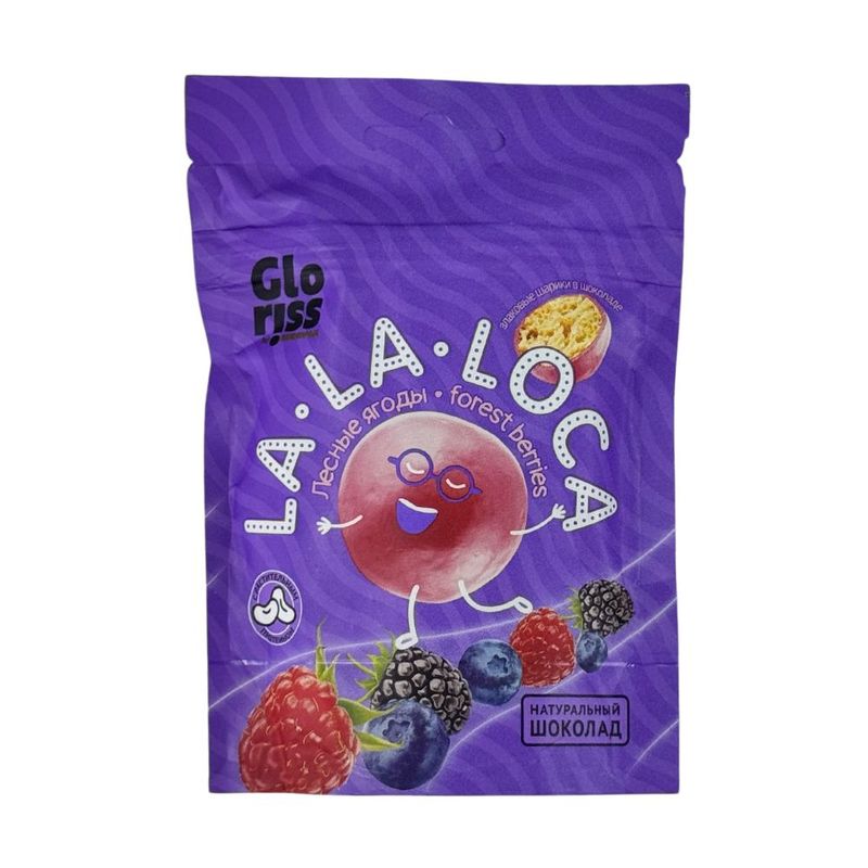 Драже LALALOCA зерн в шокол лес ягод 35г