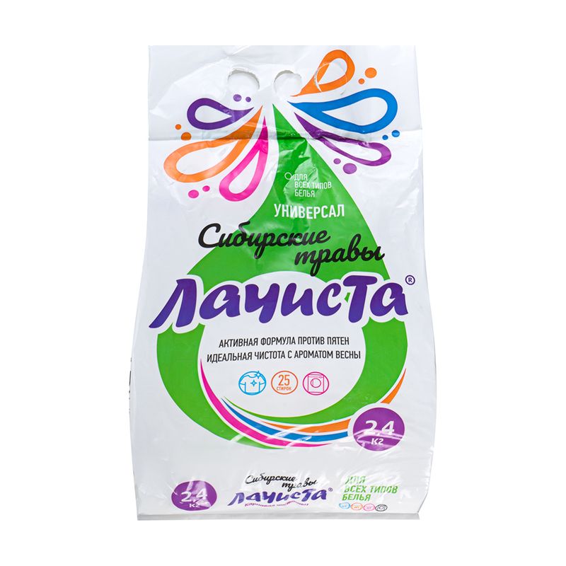 Стиральный порошок, Лачиста, 2,4 кг, в ассортименте
