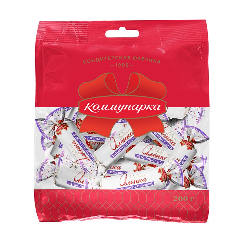Конфеты “Любимая Алёнка”, Коммунарка, батончик с халвой, 200 г
