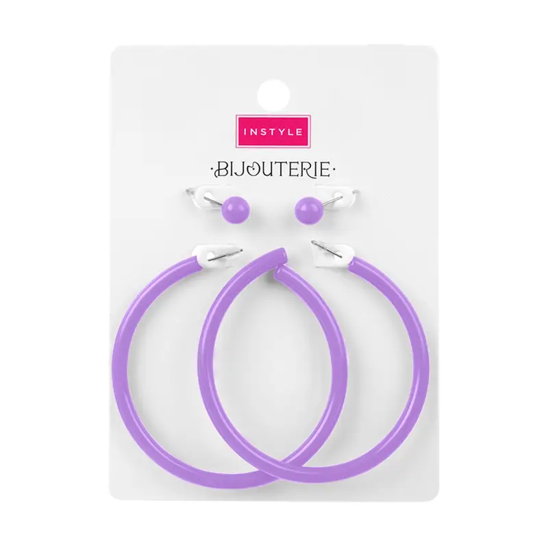 Серьги, INSTYLE, 2 пары, в ассортименте