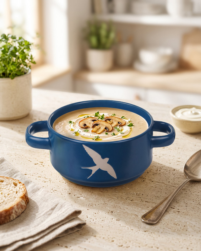 Бульонница с ручками, O'Kitchen, 650 мл, в ассортименте