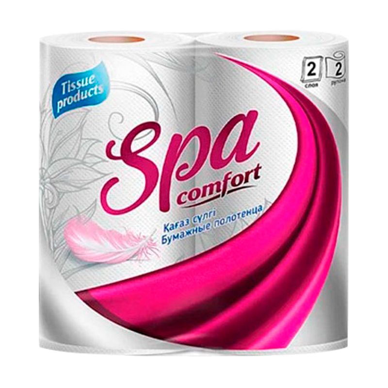 Бумажные полотенца, Spa сomfort, 2 слоя, 2 рулона