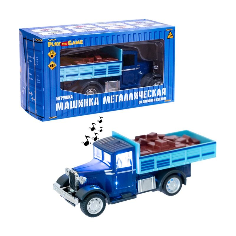 Игрушка "Машинка металлическая со звуком и светом", Play the Game, в ассортименте