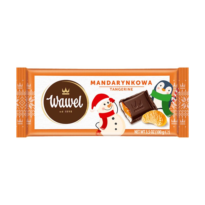 Шоколад с мандариновой начинкой Wawel, 100 г