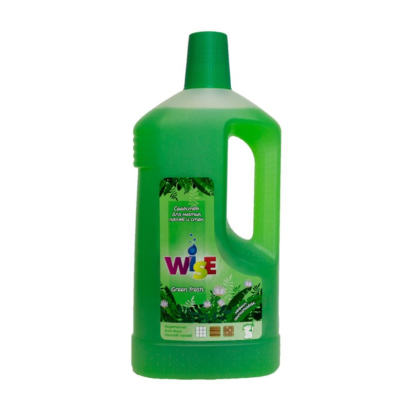 Средство для мытья полов и стен "Green fresh", Wise, 1 л