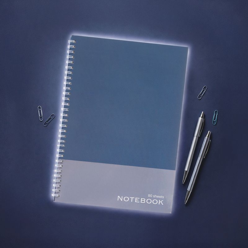 Тетрадь, А4, 80 листов, на гребне, в ассортименте