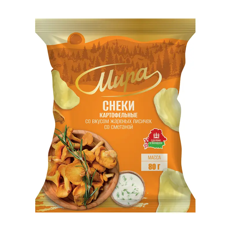 Снеки картофельные, МИРА, 80 г, в ассортименте