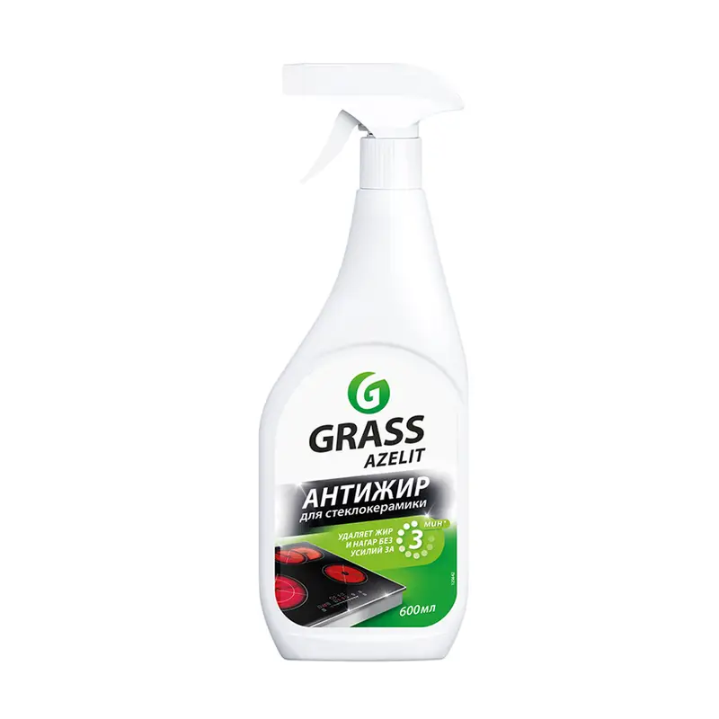 Чистящее средство антижир "Azelit" для стеклокерамики, GRASS, 600 мл