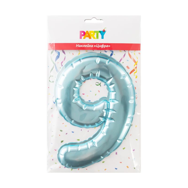 Наклейка "Цифра", Party, в ассортименте