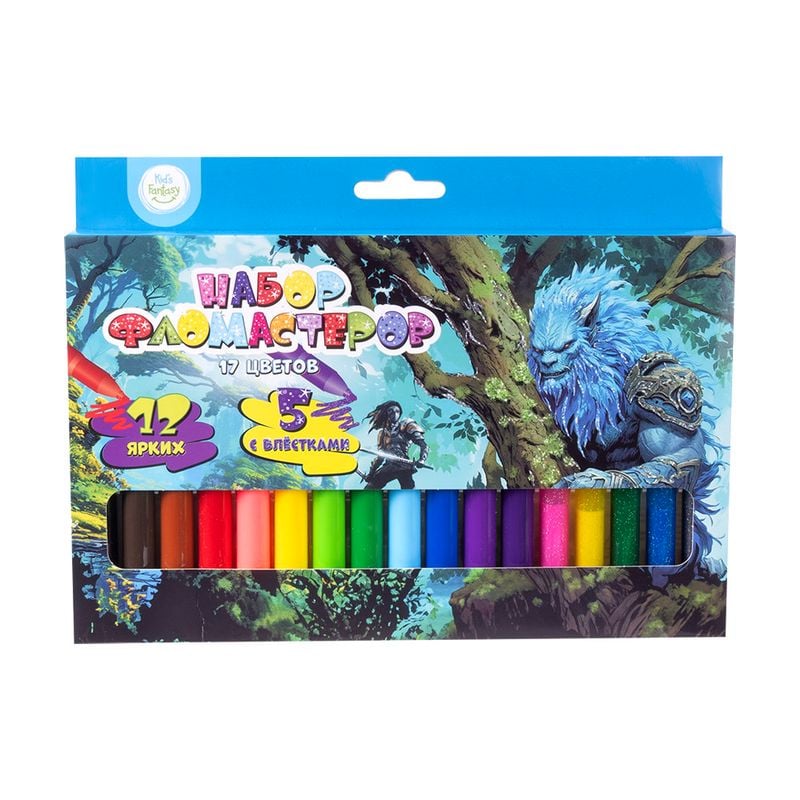 Набор фломастеров, Kid's Fantasy, 17 шт., в ассортименте