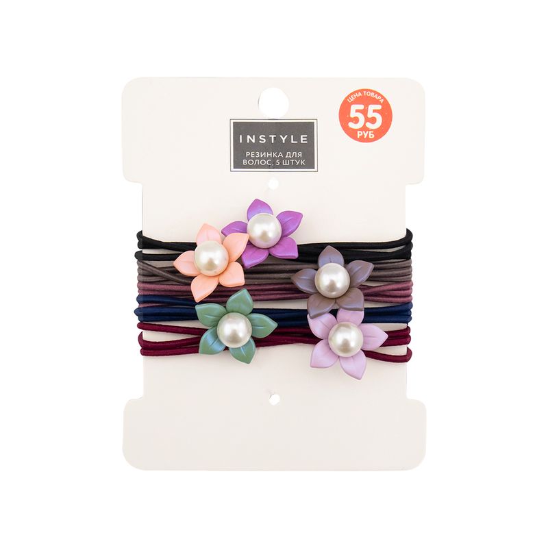 Резинка для волос, Instyle, 5 шт, в ассортименте