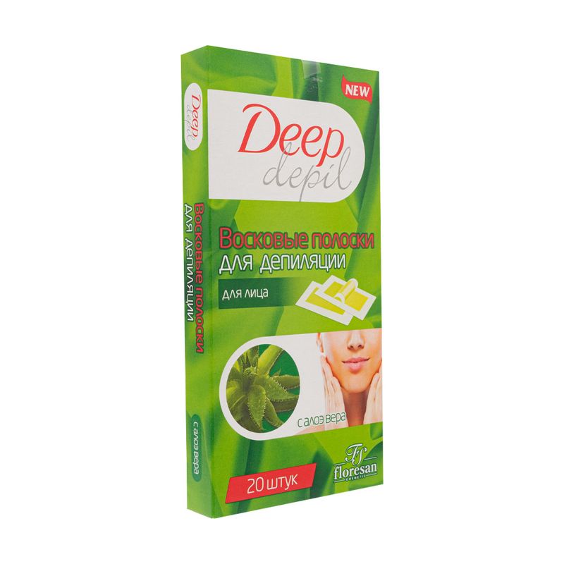 Восковые полоски для лица "Deep depil", Floresan, 20 шт.