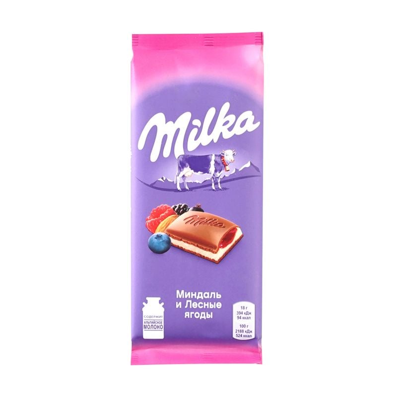Шоколад молочный, МИЛКА, 90 г, в ассортименте