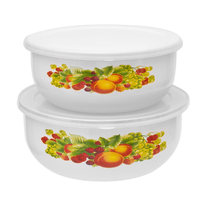 Набор мисок с крышками, O'Kitchen, 2 шт., в ассортименте