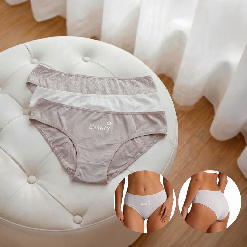 Трусы женские, 3 шт., в ассортименте