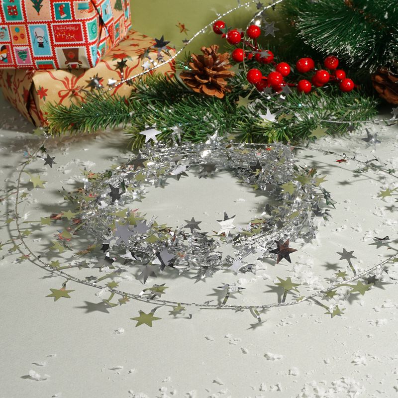 Мишура новогодняя, Снежное кружево, 7,5 м, в ассортименте