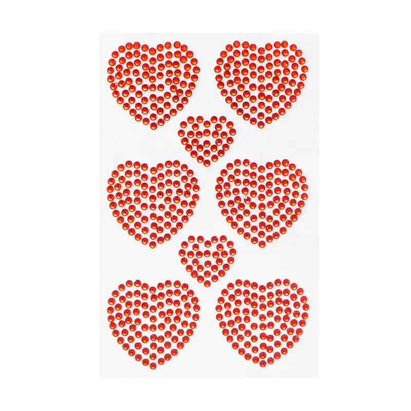 Наклейка "Сердца", With Love, 19х10 см, в ассортименте