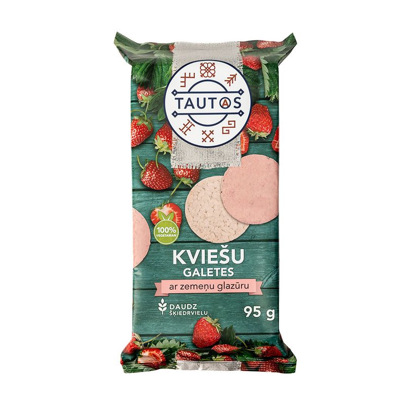 Галеты кукурузные, TAUTAS, в глазури, 95 г
