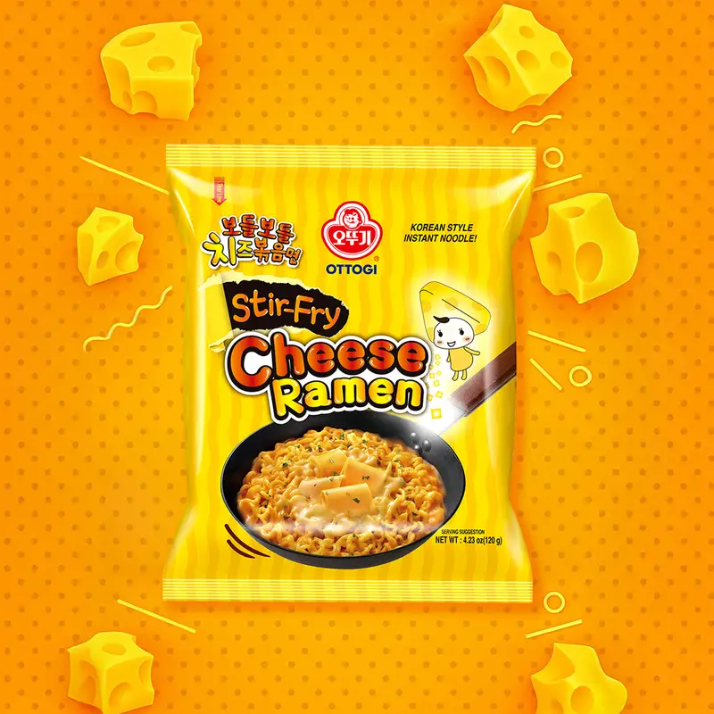 Лапша быстрого приготовления "Cheese Ramen", Оттоги, 120 г