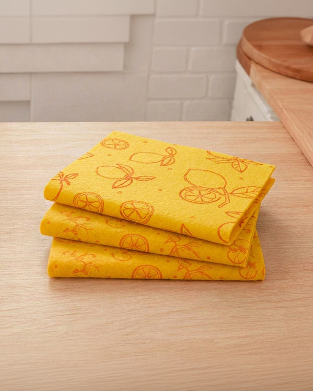 Тряпка для уборки, BonHome, 35х35 см, 3 шт., в ассортименте