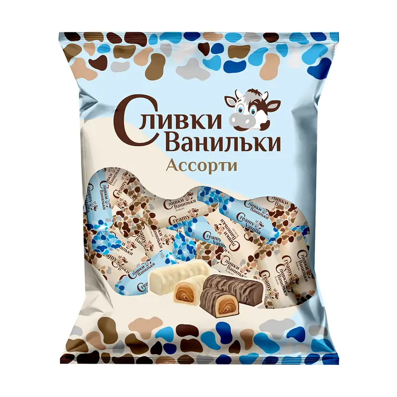 Мягкая карамель "Сливки-Ванильки", 200 г, в ассортименте