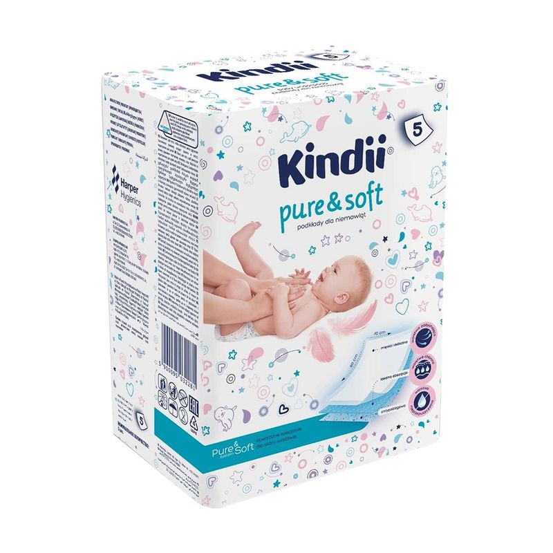 Одноразовые пелёнки, Kindii, 5 шт.