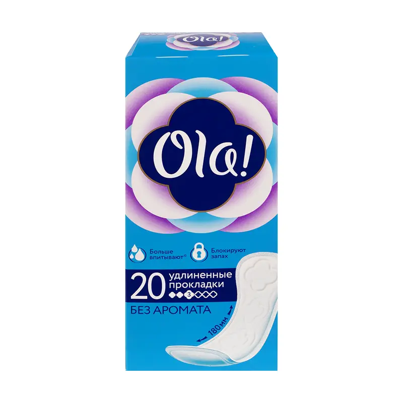 Прокладки ежедневные удлинённые "DAILY LARGE", Ola!, 20 шт.
