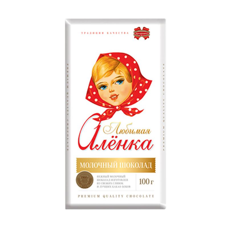 Молочный шоколад "Любимая Аленка", 100 г