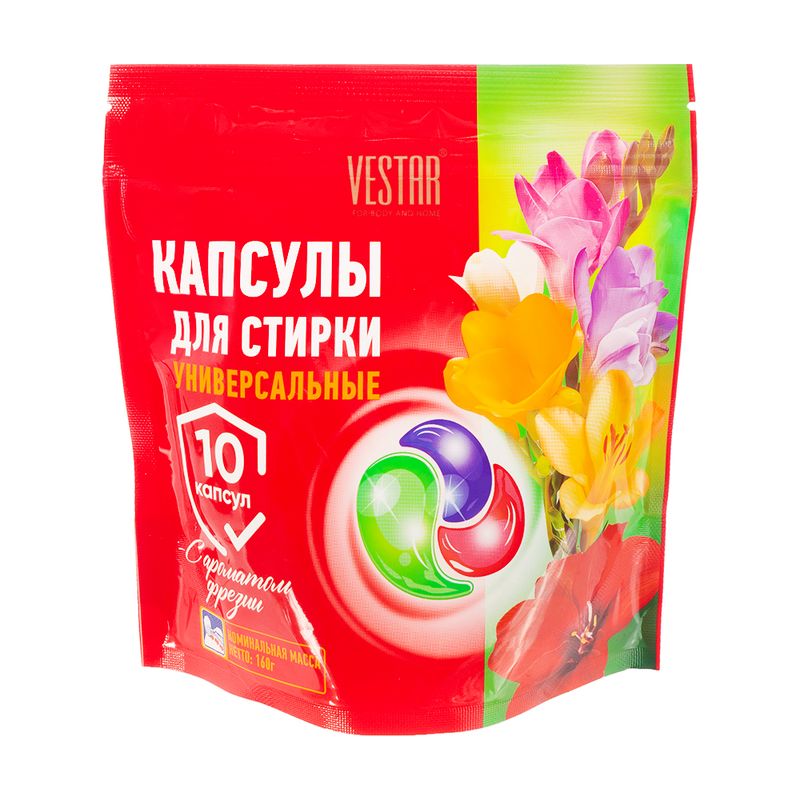 Капсулы для стирки цветного белья, VESTAR, 10 шт.
